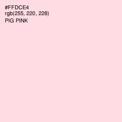 #FFDCE4 - Pig Pink Color Image