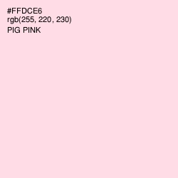 #FFDCE6 - Pig Pink Color Image