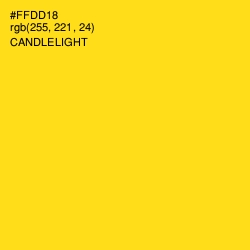 #FFDD18 - Candlelight Color Image