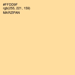 #FFDD9F - Marzipan Color Image