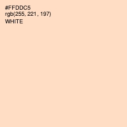 #FFDDC5 - Tuft Bush Color Image