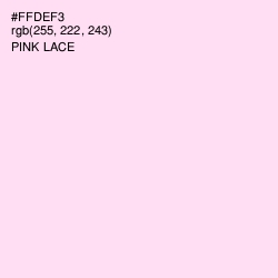 #FFDEF3 - Pink Lace Color Image
