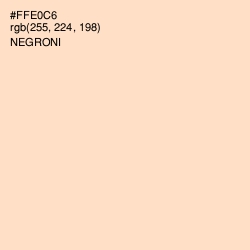#FFE0C6 - Negroni Color Image