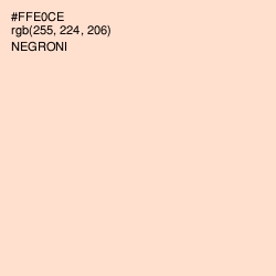 #FFE0CE - Negroni Color Image