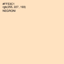 #FFE3C1 - Negroni Color Image