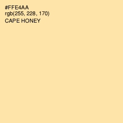#FFE4AA - Cape Honey Color Image