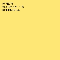 #FFE776 - Kournikova Color Image