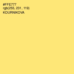 #FFE777 - Kournikova Color Image