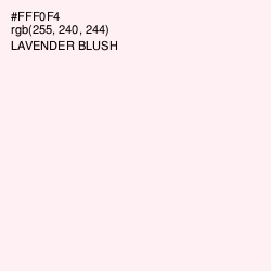 #FFF0F4 - Lavender blush Color Image