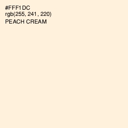 #FFF1DC - Peach Cream Color Image