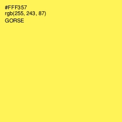 #FFF357 - Gorse Color Image