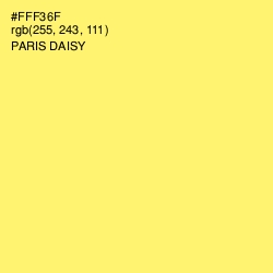 #FFF36F - Paris Daisy Color Image