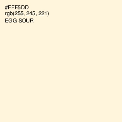 #FFF5DD - Egg Sour Color Image