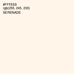 #FFF5E9 - Serenade Color Image