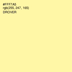 #FFF7A5 - Drover Color Image