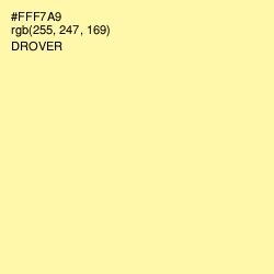 #FFF7A9 - Drover Color Image