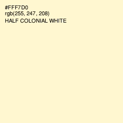 #FFF7D0 - Half Colonial White Color Image