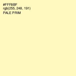 #FFF8BF - Pale Prim Color Image