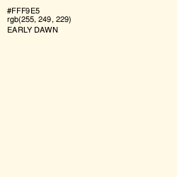#FFF9E5 - Early Dawn Color Image