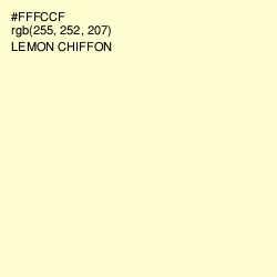 #FFFCCF - Lemon Chiffon Color Image
