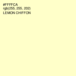 #FFFFCA - Lemon Chiffon Color Image