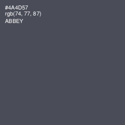 #4A4D57 - Abbey Color Image