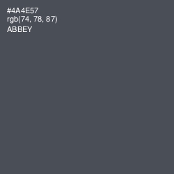 #4A4E57 - Abbey Color Image