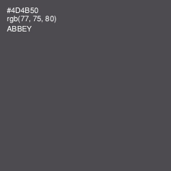#4D4B50 - Abbey Color Image