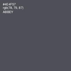 #4E4F57 - Abbey Color Image