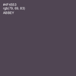 #4F4553 - Abbey Color Image