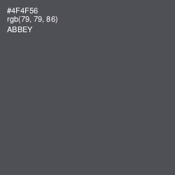 #4F4F56 - Abbey Color Image