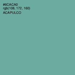 #6CACA0 - Acapulco Color Image