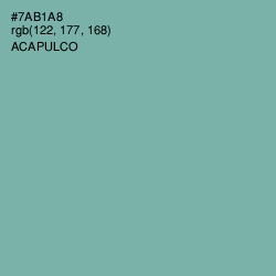 #7AB1A8 - Acapulco Color Image