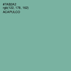 #7AB2A2 - Acapulco Color Image