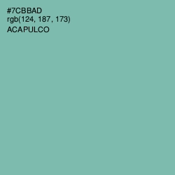 #7CBBAD - Acapulco Color Image
