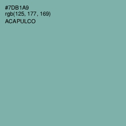 #7DB1A9 - Acapulco Color Image