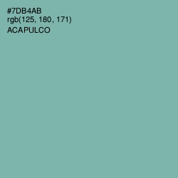 #7DB4AB - Acapulco Color Image