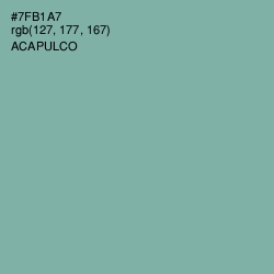 #7FB1A7 - Acapulco Color Image
