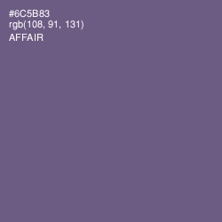 #6C5B83 - Affair Color Image