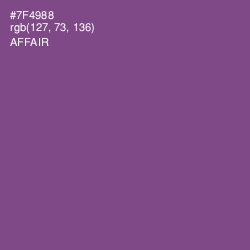 #7F4988 - Affair Color Image