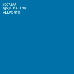 #0072AA - Allports Color Image