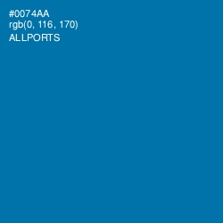 #0074AA - Allports Color Image