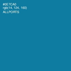 #0E7CA0 - Allports Color Image