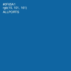 #0F65A1 - Allports Color Image