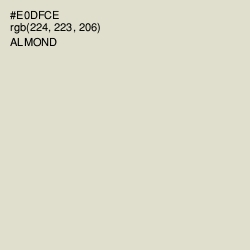 #E0DFCE - Almond Color Image