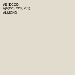 #E1DCCD - Almond Color Image