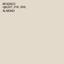 #E3DACC - Almond Color Image