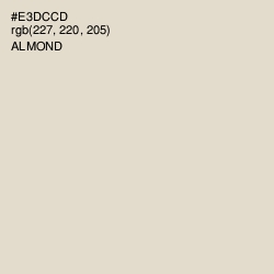 #E3DCCD - Almond Color Image