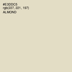 #E3DDC5 - Almond Color Image