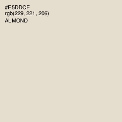 #E5DDCE - Almond Color Image